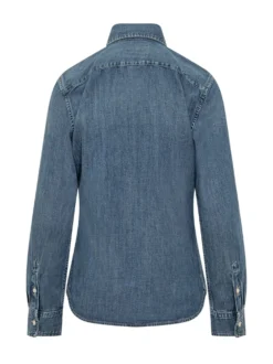 Long-Sleeve Denim Shirt
