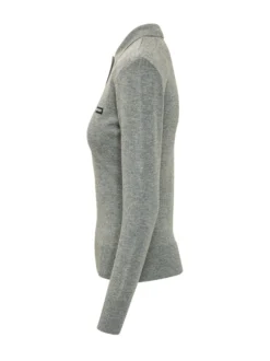 Long Sleeve Knit Polo
