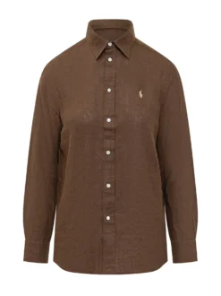 Long-Sleeve Linen Shirt