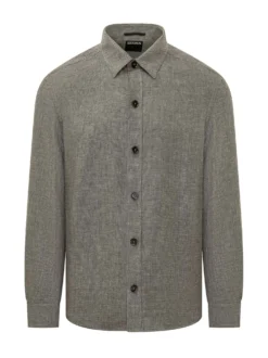 Long Sleeve Overshirt with Buttons