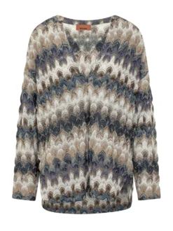 Long Sleeve Sweater with Wide Neck