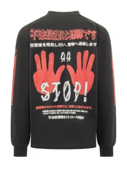 Long Sleeve Tee with Graphic Print