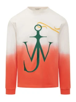 Long Sleeve Top with Anchor Dip Dye Print