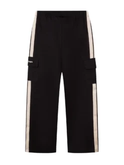 Loose Cargo Pants with Side Stripes