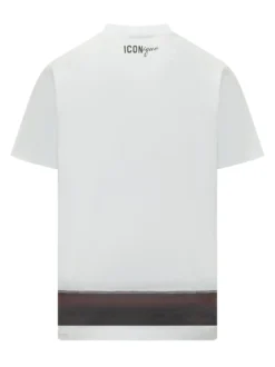 Loose Fit Belt Print T-shirt