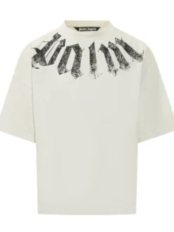Loose T-shirt with Neck Logo