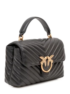 Love Lady Puff Mini Quilted Bag with Flap and Top Handle