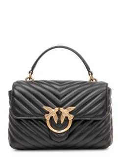 Love Lady Puff Mini Quilted Bag with Flap and Top Handle