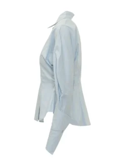 Lovely Shirt with Collar and Buttons and Wide Sleeves