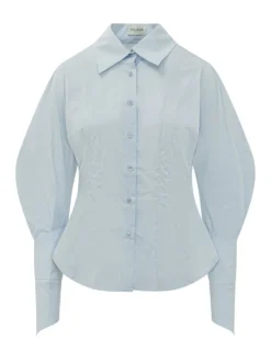 Lovely Shirt with Collar and Buttons and Wide Sleeves