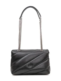 Love Puff Quilted Bag with Flap and Chain Strap