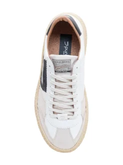 Low Top Sneakers with Laces and Side Panels