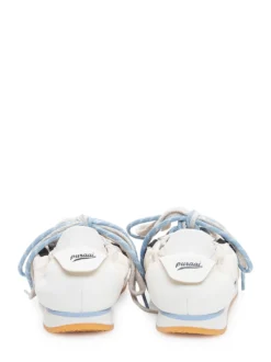 Low Top Sneakers with Laces and Side Logo