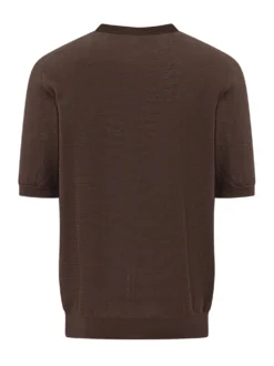 Maglia Girocollo Maniche Corte Traforata