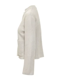 Mandarin Collar Knit Jacket