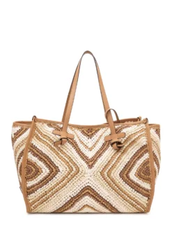 Marcella Woven Fabric Tote Bag