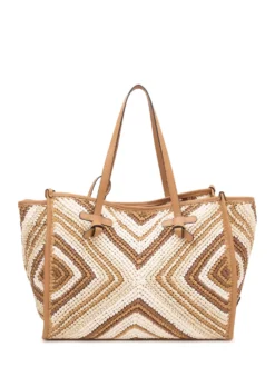 Marcella Woven Fabric Tote Bag