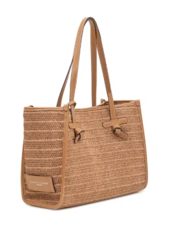 Marcella Woven Tote Bag with Double Handles
