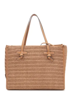 Marcella Woven Tote Bag with Double Handles