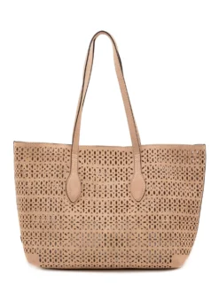 Mashup Perforated Tote Bag with Long Handles