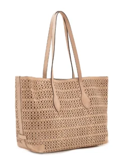 Mashup Perforated Tote Bag with Long Handles