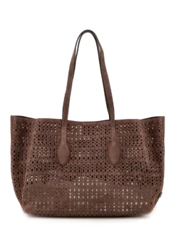 Mashup Perforated Tote Bag with Long Handles