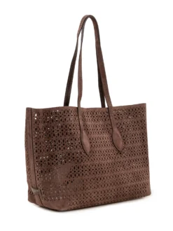 Mashup Perforated Tote Bag with Long Handles