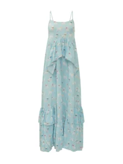 Maxi Dress with Dog Print