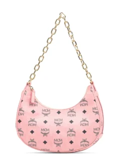 MCM Aren VI Hobo Bag in Pink Visetos