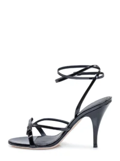 Megan Sandals with Crossed Straps and High Heel