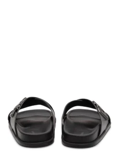 Mercurio Leather Sandal with Crossed Straps