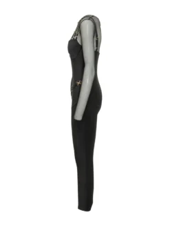 Mesh Detail Jumpsuit
