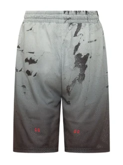 Mesh Sweatshorts with Graphic Print