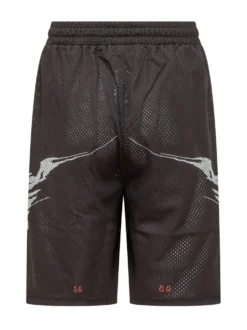Mesh Sweatshorts with Graphic Print