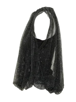 Mesh Top with Rhinestones