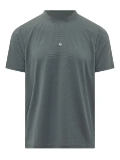 Mesh T-shirt with Central Logo