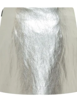 Metallic Effect Mini Skirt