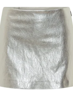 Metallic Effect Mini Skirt