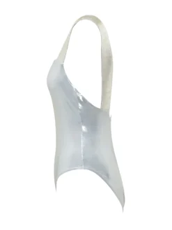 Metallic Lycra One-Piece Swimsuit