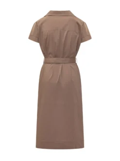 Midi Shirt Dress with Belt