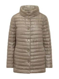 Mid-Length Quilted Down Jacket