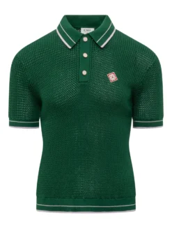 Mini Crochet Mock-neck Polo