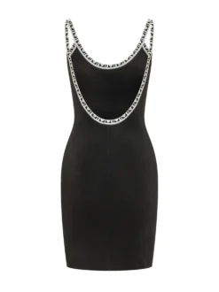 Mini Dress with Decorated Straps