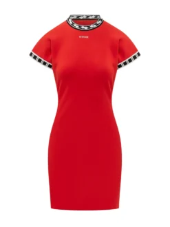 Mini Dress with Geometric Trims