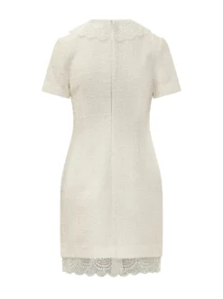 Mini Dress with Lace Collar