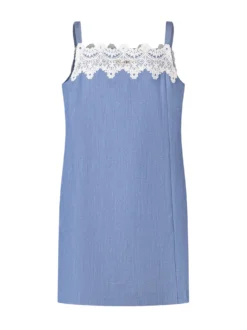 Mini Dress with Straps and Lace