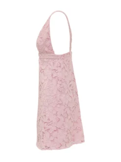 Mini Lace Dress with Straps