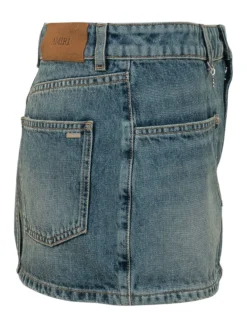 Mini Skirt with Pockets and Button Closure