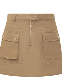 Mini Skirt with Pockets and Front Zip
