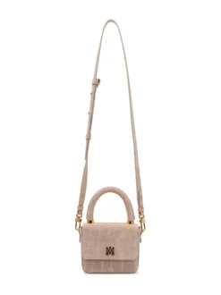 Mini Suede Top Handle Bag